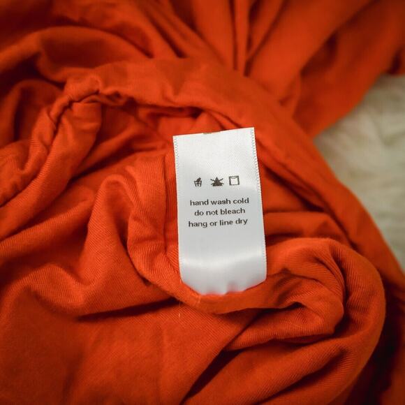 Naked Wardrobe Size Small S Orange Red Strapless Ruched Bodycon Knit Maxi Dress - Picture 6 of 7